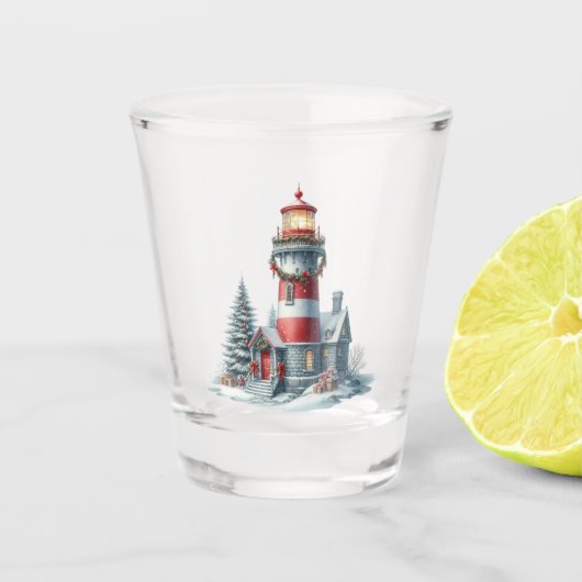 A Shot Verre de tir du phare de Noël (Devant)