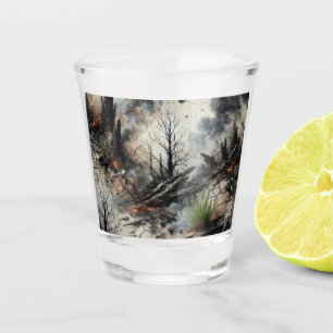 A Shot Verre de tir esthétique foncé pour barreaux gothiq