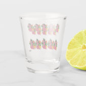 A Shot Verre de tir : Fleurs tropicales (Dos)