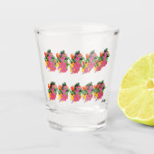 A Shot Verre de tir : Fleurs tropicales (Devant)