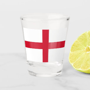 A Shot Verre de tir patriotique avec drapeau d'Angleterre