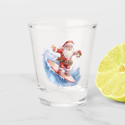 A Shot Verre de tir Père Noël surf (Devant)