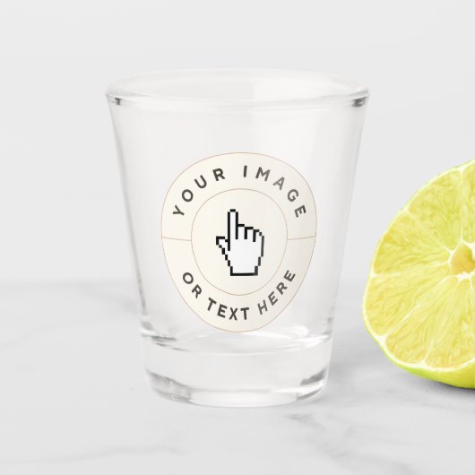 A Shot Verre de tir - Personnalisé (ajouter image/texte) (Devant)