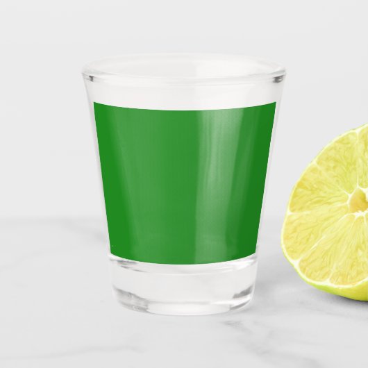 A Shot Verre de tir personnalisé vert forêt (Devant)
