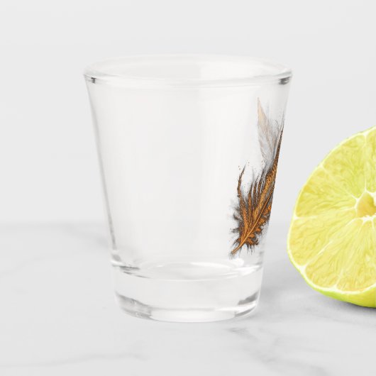 A Shot Verre de tir - Plumes d'or (Gauche)