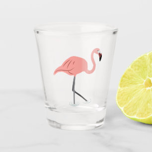 A Shot Verre Flamant rose