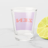 A Shot Verre lilas rouge zen (Dos)