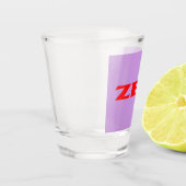 A Shot Verre lilas rouge zen (Gauche)