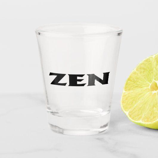 A Shot Verre noir Zen (Devant)