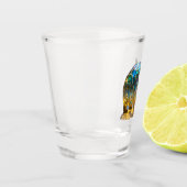 A Shot Verre Opalisé Australian Wombat, (Gauche)
