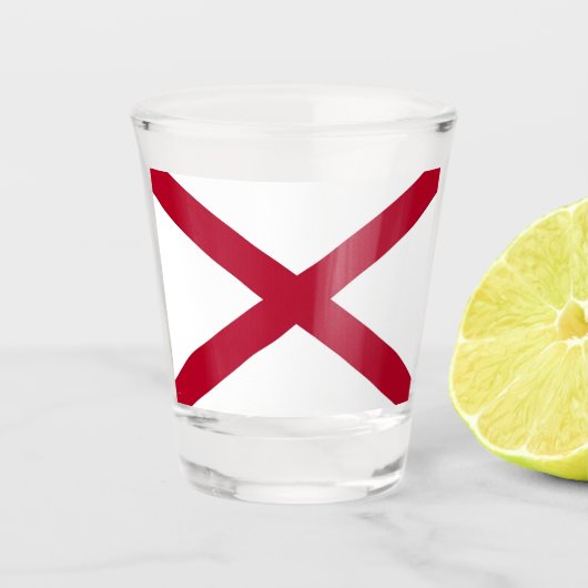 A Shot Verre photographié patriotique avec drapeau de l'A (Devant)