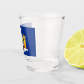 A Shot Verre photographié patriotique avec drapeau de New (Droite)