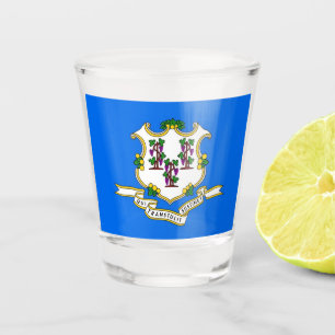 A Shot Verre photographié patriotique avec drapeau du Con