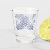 A Shot Verre pris aux couleurs Bleues Blanches (Dos)
