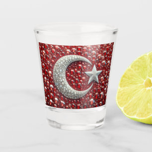 A Shot Verre pris aux couleurs turques