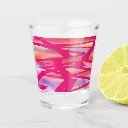 A Shot Verre rose chaud (Devant)