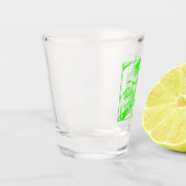 A Shot Verre vert de motards (Gauche)