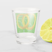A Shot Verre vert géométrique (Dos)