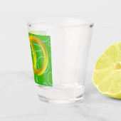 A Shot Verre vert géométrique (Droite)