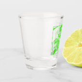 A Shot Verre vert verre à tir (Gauche)