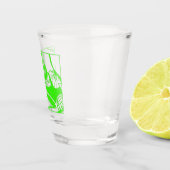 A Shot Verre vert verre à tir (Droite)
