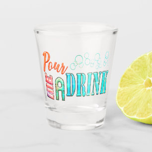 A Shot Versez-moi un verre d'alcool cocktail rétro liqueu