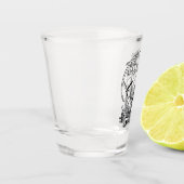 A Shot Vieux rasage de rasage verre (Gauche)