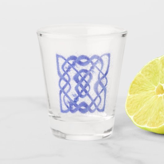 A Shot Violet Celtique noeud de verre (Devant)