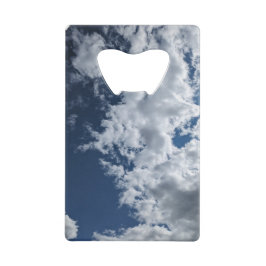 A side of clouds kredietkaart flessenopener