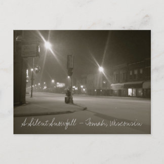A Silent Snowfall - Tomah, Wisconsin Briefkaart