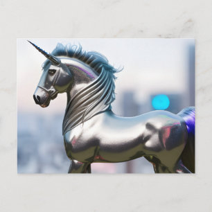 A Silver Unicorn Briefkaart