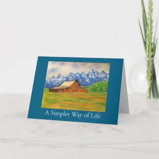 A Simpler Way of Life Greeting Card Kaart