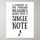 A Single Note Poster (Devant)