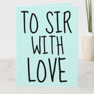 À SIR AVEC UNE CARTE D'ANNIVERSAIRE AMOUREUSE POUR