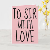 À SIR AVEC UNE CARTE D'ANNIVERSAIRE AMOUREUSE POUR (Fleur jaune)