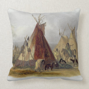 A Skin Lodge of an Assiniboin Chief, bord 16 van Kussen