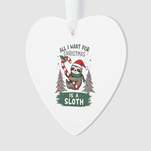 A Sloth For Christmas. Cute, Christmas Sloth With (devant)