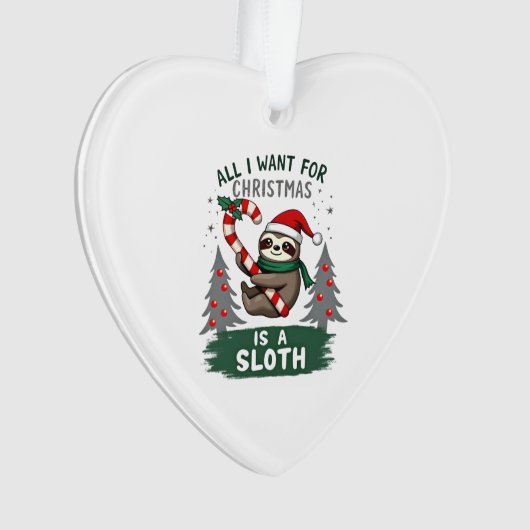 A Sloth For Christmas. Cute, Christmas Sloth With (devant)