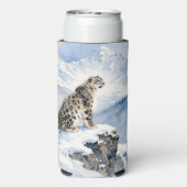 A Snow Leopard on Snowy Peak Personalized (Seltzer Achterkant)
