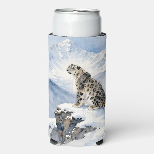 A Snow Leopard on Snowy Peak Personalized (Seltzer Voorkant)