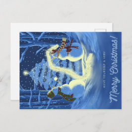 A Snowman Christmas Feestdagenkaart