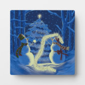 A Snowman Christmas Fotoplaat (Voorkant)