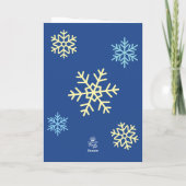 A Snowman Christmas Holiday Kaart (Achterkant)