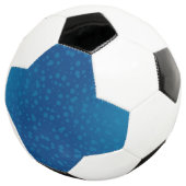 A soccer ball design with black and white (3/4)