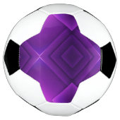 A soccer ball with a unique geometric purple  (Tourné)