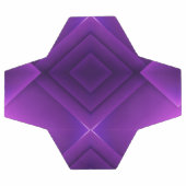 A soccer ball with a unique geometric purple  (Plat)