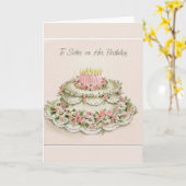À Soeur sur sa carte de voeux d'anniversaire (Fleur jaune)
