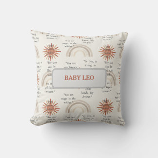 A soft, boho-inspired baby design kussen