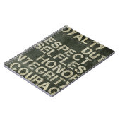 A soldaten waardes notitieboek (Linkerzijde)