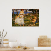 A Song of Springtime by John William Waterhouse Poster (Keuken)